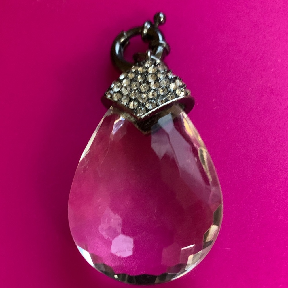 Elegant Crystal Teardrop Pendant